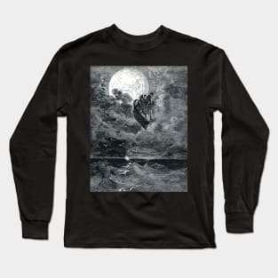 A Voyage to the Moon - Gustave Dore Long Sleeve T-Shirt